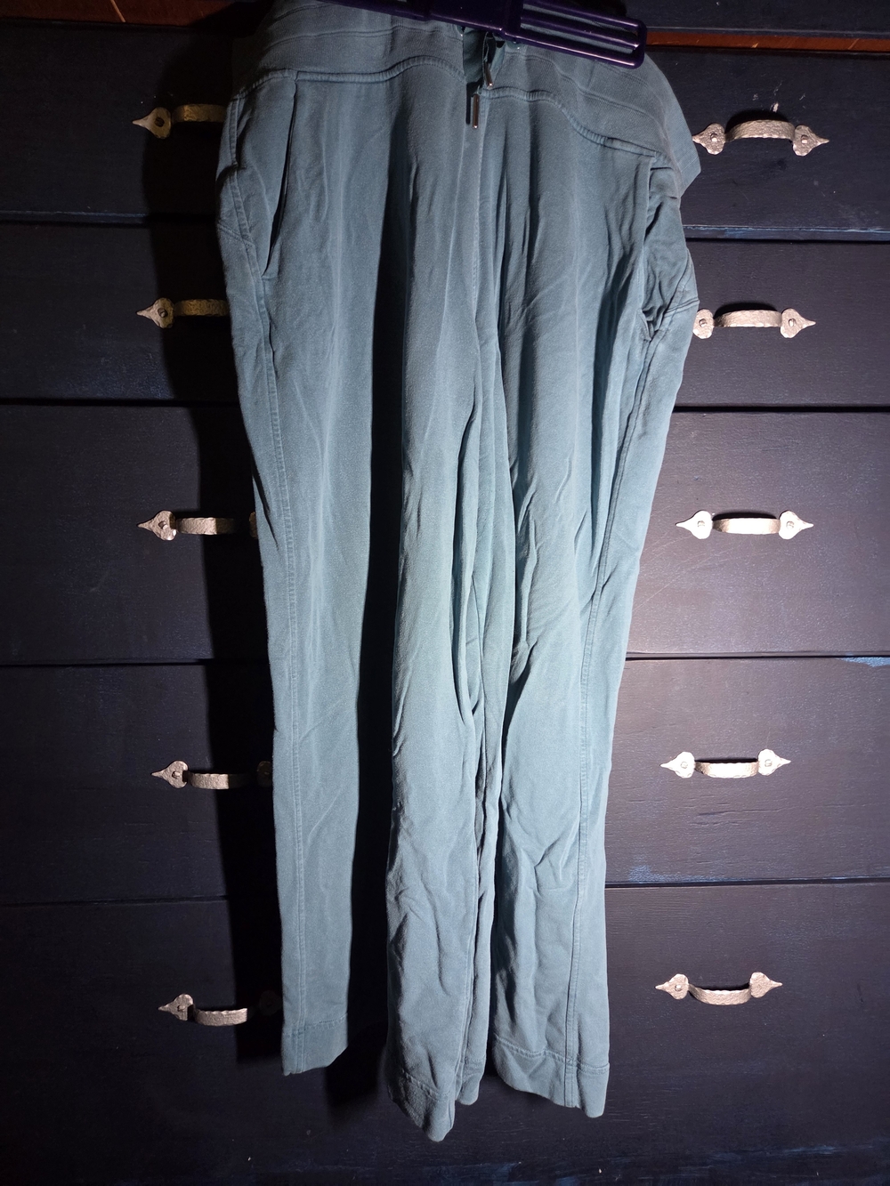 Athleta Teal Blue Tapered Lounge Sweatpants with Drawstring Waist xl